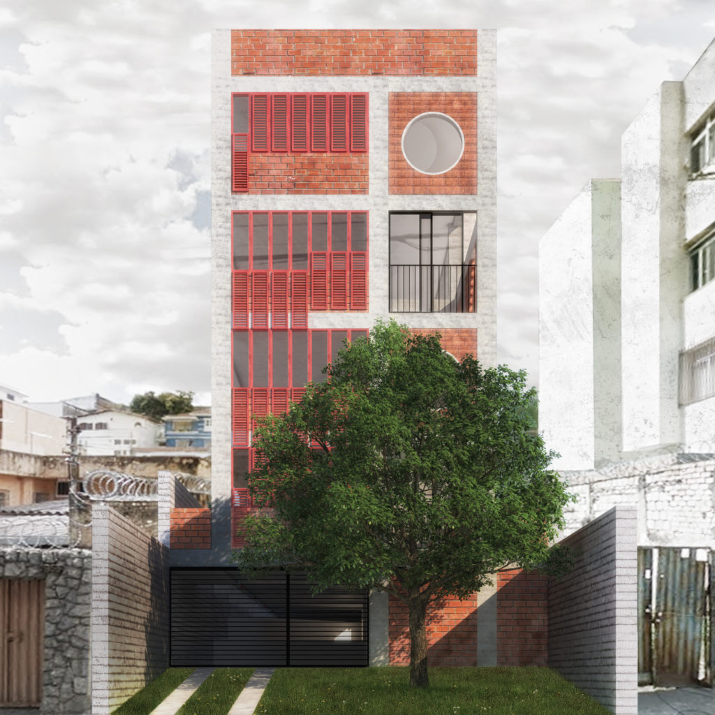 Fachada Edifício Sagrada Família - Projeto Flat27