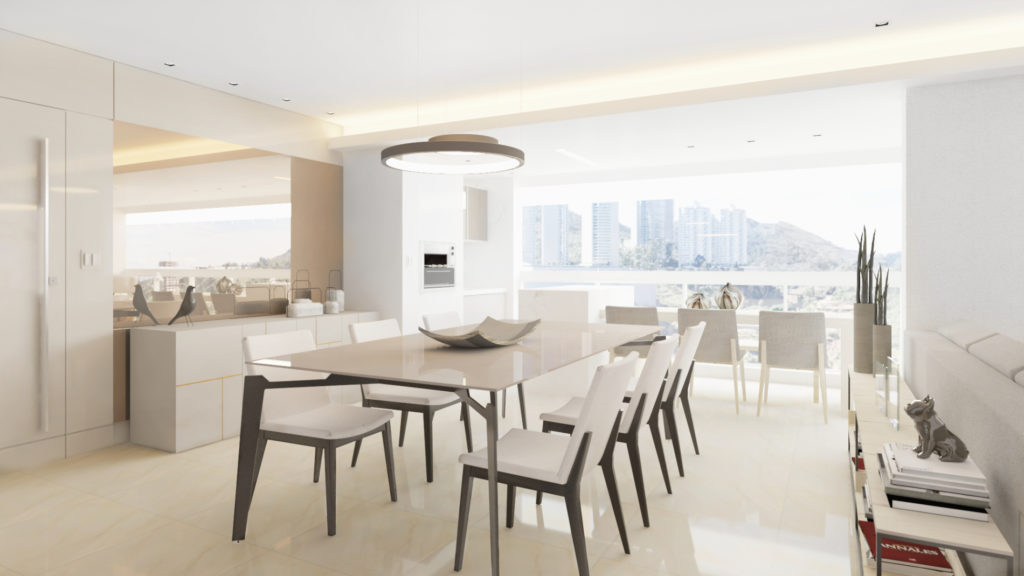 Sala de jantar Apartamento CL - Projeto Flat27 arquitetura