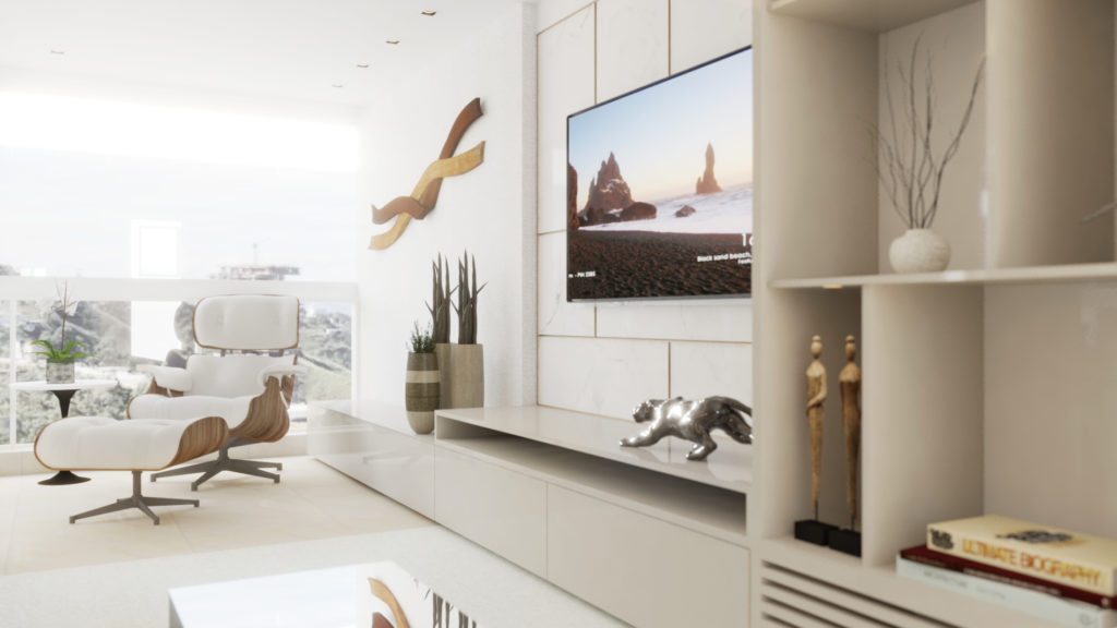 Sala de TV Apartamento CL - Projeto Flat27 arquitetura
